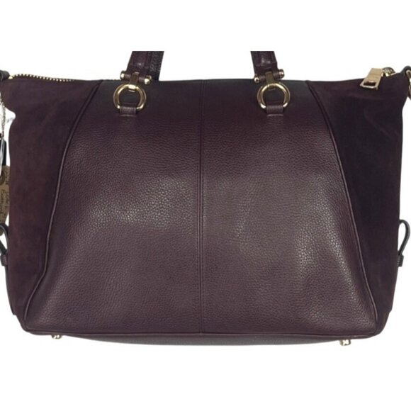 COACH 2017 Burgundy Kelsey Leather Crossbody To Satchel Convertible Bag 55532 - Picture 7 of 16